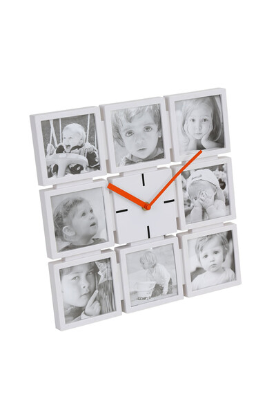 Platinet Decorative wall clock - Family (33x33x3.5 cm) White