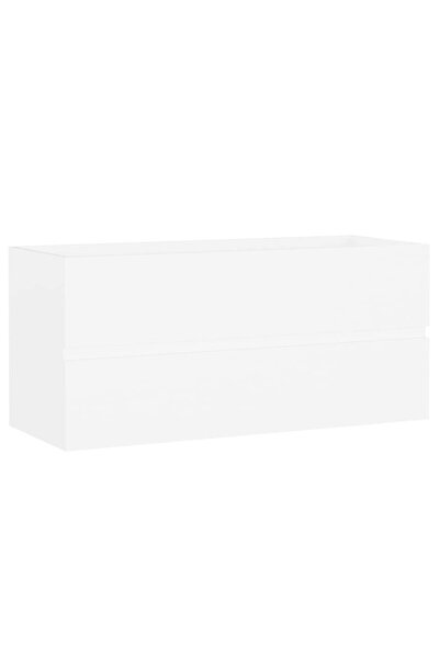 vidaxl Dulap de chiuvetă, alb, 100x38,5x45 cm, PAL