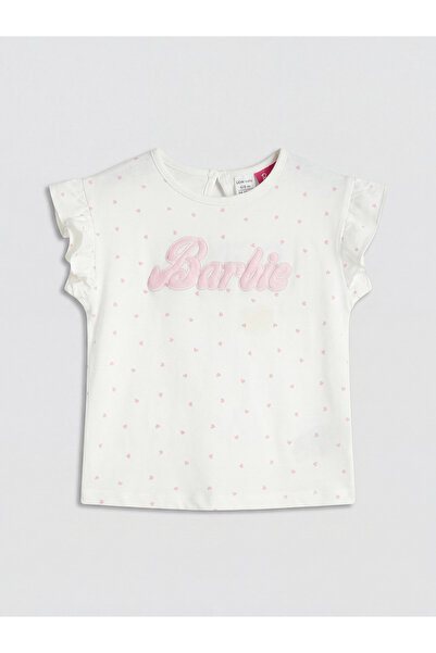 LC Waikiki Tricou brodat Barbie pentru fetițe