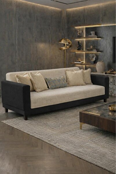 Çeyiz Diyarı غطاء كرسي بيتيكاري من الصوف 170x210 سم بيج