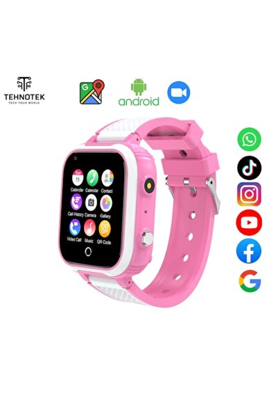 TehnoTek Kids Smartwatch 4G, TehnoTek, Android, GPS Location, Google Play, Wh...