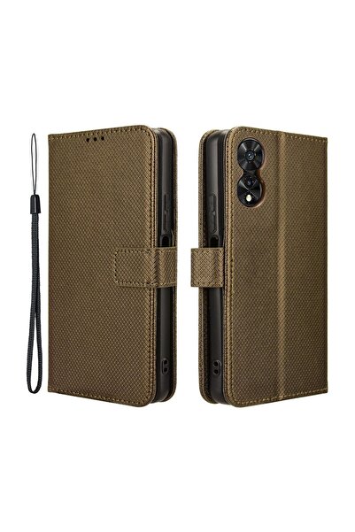 sscase Diamond Texture Θήκη Πορτοφόλι Brown (TCL 50 SE)