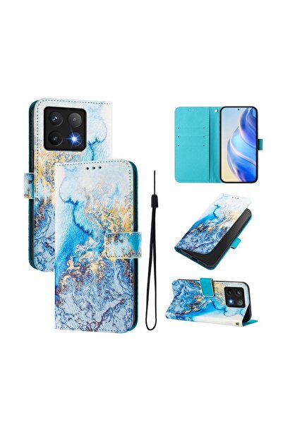 sscase Colored Drawing Θήκη Πορτοφόλι Ocean Marble (Xiaomi 14T 5G)