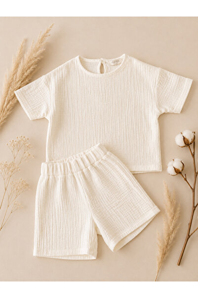 Unisex Çocuk Müslin Takım Summer Ease Set