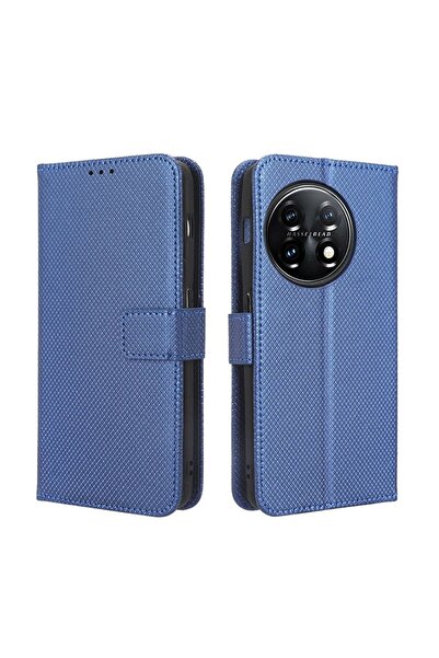 sscase Diamond Texture Θήκη Πορτοφόλι Blue (OnePlus 11 5G)