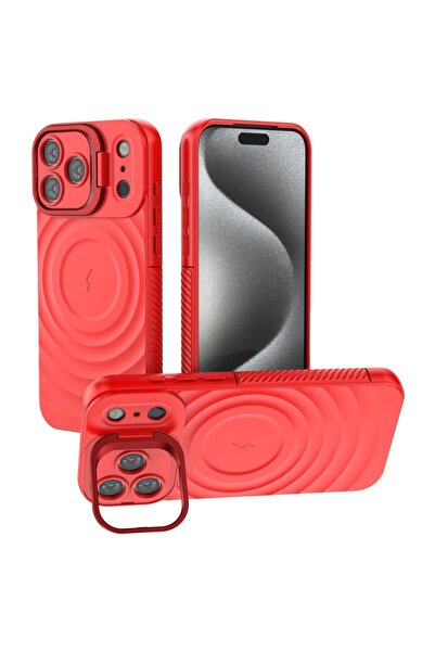 sscase Ripple Texture MagSafe Θήκη Σιλικόνης Red (Apple iPhone 17 Pro Max)