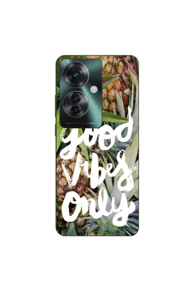 OEM Husa compatibila cu Oppo Reno11 F 5G Silicon Gel Tpu Model Good Vibes Only