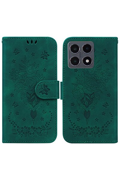 sscase Butterfly Rose Θήκη Πορτοφόλι Green (Xiaomi 15T 5G)