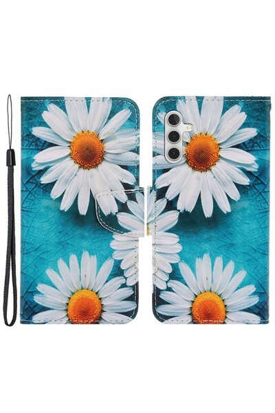 sscase Colored Drawing Θήκη Πορτοφόλι Chrysanthemum (Samsung Galaxy A25 5G)