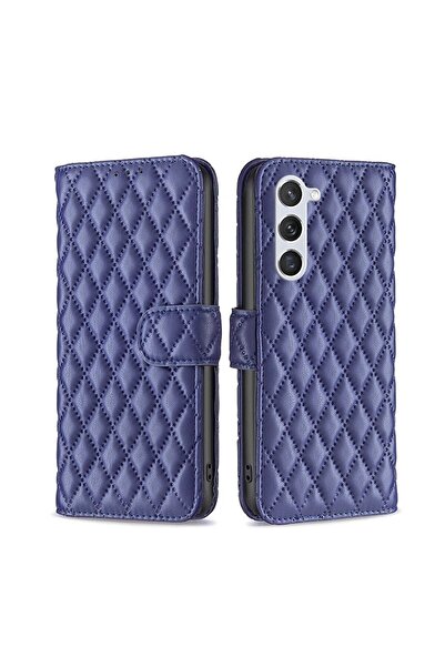 sscase Puff Rhombus Θήκη Πορτοφόλι Blue (Samsung Galaxy S24 5G)