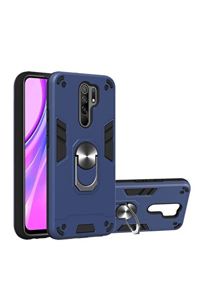 sscase Armour Series Σκληρή Θήκη με Δαχτυλίδι Royal Blue (Xiaomi Redmi 9)