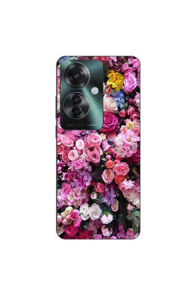 OEM Husa compatibila cu Oppo Reno11 F 5G Silicon Gel Tpu Model Trandafiri Roz