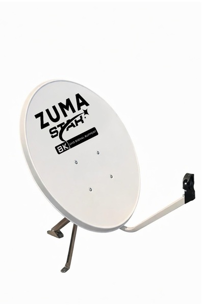 zumastar 85cm 0.70mm Çanak Anten Dörtlü LNB 100 Metre Anten Kablosu