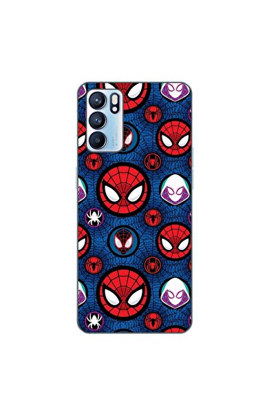 OEM Case compatible with Oppo Reno6 5G Silicone Gel Tpu Model Spiderman Face ...