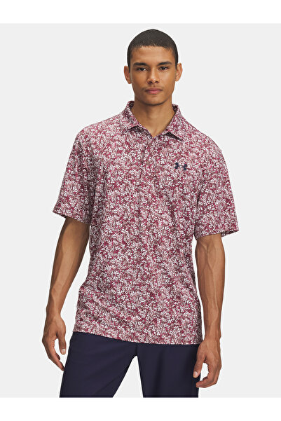 Under Armour Tricou polo imprimat pentru bărbați UA Playoff 3.0 - Roz