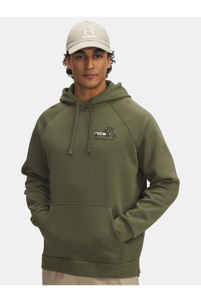 Under Armour Hanorac bărbătesc UA Rival Fleece HBR Logo HD-GRN