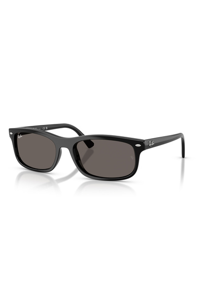 Ray-Ban Rb 2224 901B1 60 Unisex Rectangular Black Bone Sunglasses