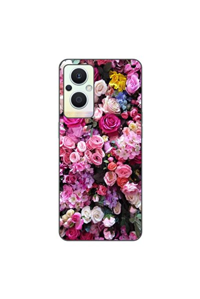OEM Husa compatibila cu Oppo Reno7 Lite Silicon Gel Tpu Model Trandafiri Roz