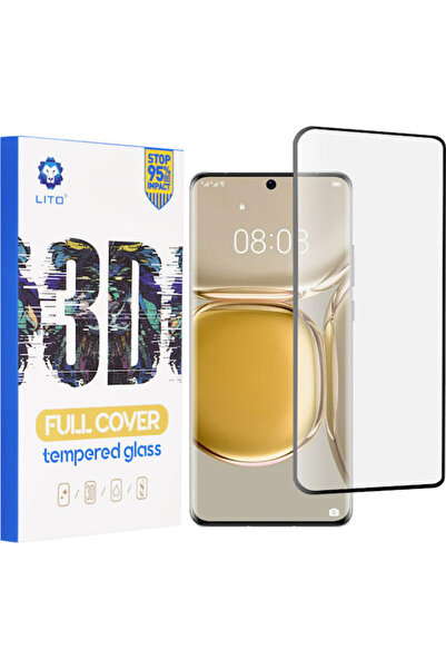 Lito Super Thin 3D Full Face Tempered Glass Black (Huawei P50 Pro)