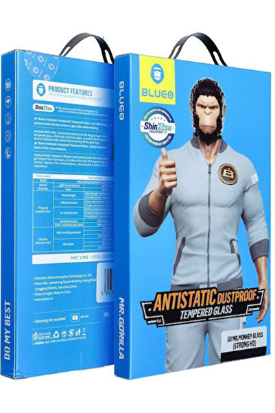 BLUEO Mr Monkey Glass 5D Πλήρους Κάλυψης Σκληρυμένο Γυαλί Μαύρο (Galaxy S22 5G)