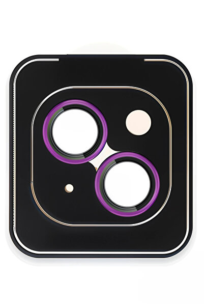 Fuchsia Urr iPhone 15 Titanium Alloy Ar Camera Lens Protector - Pink