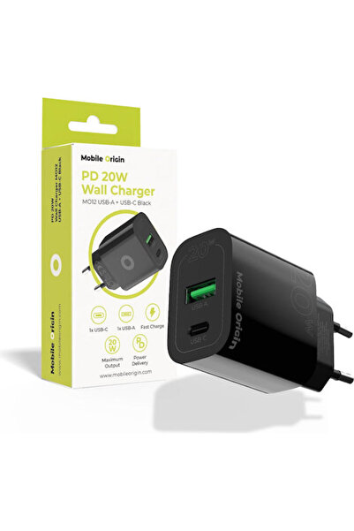 Mobile Origin Φορτιστής Χωρίς Καλώδιο με Θύρα USB-A και Θύρα USB-C, Παροχή Ισ...