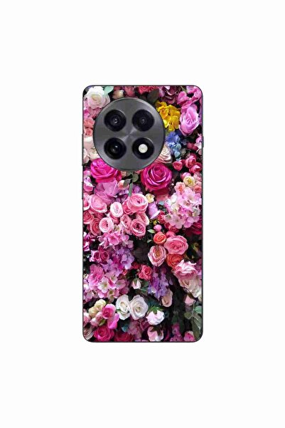 OEM Husa compatibila cu OnePlus 13R Silicon Gel Tpu Model Trandafiri Roz
