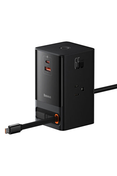 Baseus Βάση φόρτισης με θύρα USB-A και θύρα USB-C 65W σε μαύρο χρώμα (PowerCo...