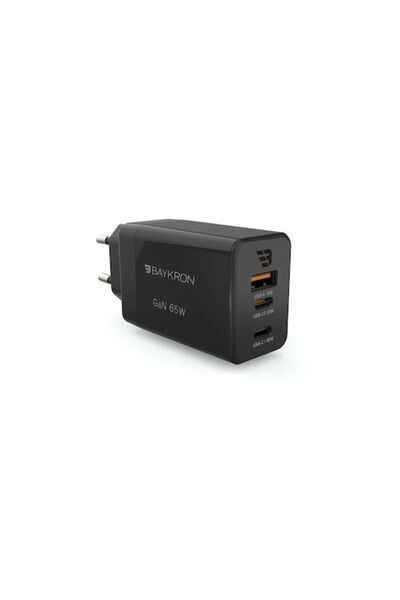 baykron Ασύρματος Φορτιστής GaN με Θύρα USB-A και 2 Θύρες USB-C, Παροχή Ισχύο...