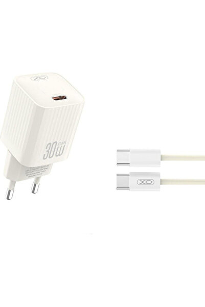 Xo Φορτιστής GaN με Θύρα USB-C και Καλώδιο USB-C σε USB-C, 30W Power Delivery...