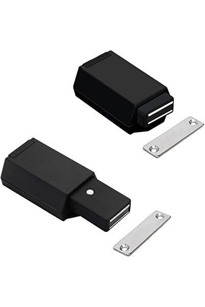 The Bros Black Square Cabinet Pulls, 5PCS Modern Stainless Steel Drawer Handl...