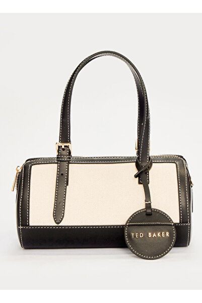 Ted Baker Bej - Siyah Kadın %60 Poliüretan, %40 Pamuk Omuz Çantası TBSS26FBAG037