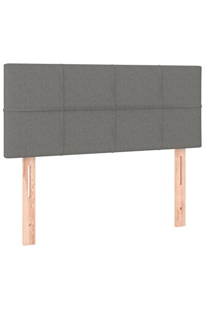 vidaxl Tăblie de pat, gri închis, 80x5x78/88 cm, textil
