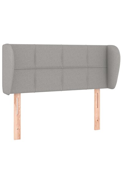 vidaxl Light gray headboard with wings 103x23x78/88 cm textile