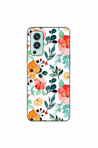 OEM Husa compatibila cu OnePlus Nord 2 Silicon Gel Tpu Model Painted Flowers