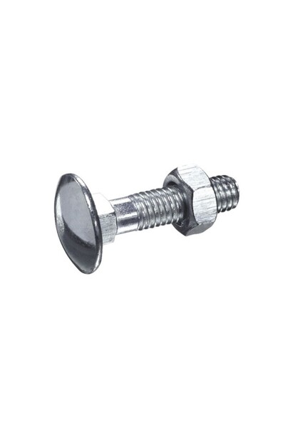 Rocast Set 100 x Surub Torbant Piulita 603 Otel Zincat-M6 x 45