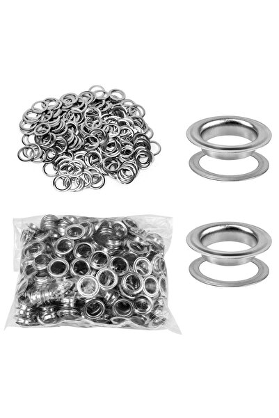 Qwork -Grommet Tool Set, 500 Pcs Grommets and 500 Pcs Rings, 3/8 Inch 10 mm f...