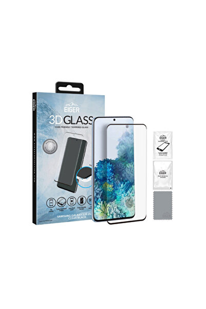 EIGER Folie Samsung Galaxy S20 Ultra Sticla 3D compatibilă cu husa, transpare...