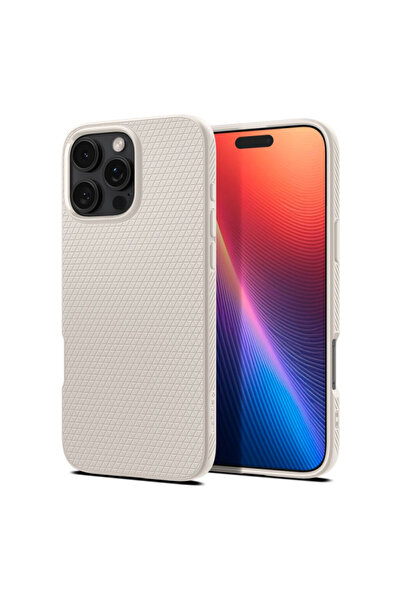 Spigen Husa Liquid Air pentru iPhone 16 Pro Titanium