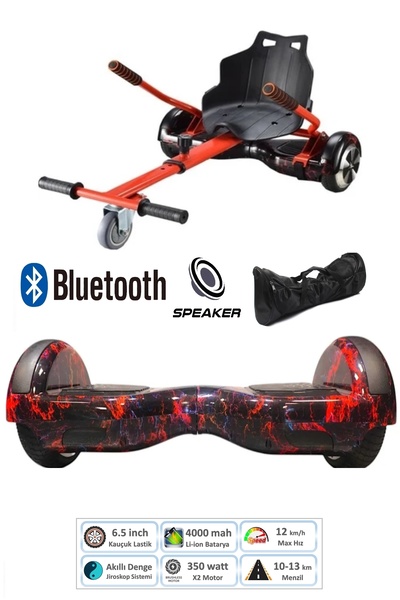 CityMate Elektrikli Kaykay Scooter Hoverboard Akıllı Dengeli + Hover Kart + Ç...