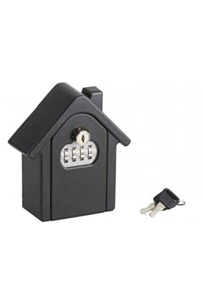 THIRARD Key box in the shape of a house with combination, 4 digits, 2 spare k...