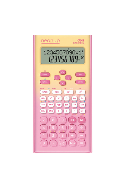 Deli Calculator științific 12 cifre 300F Gradient roz