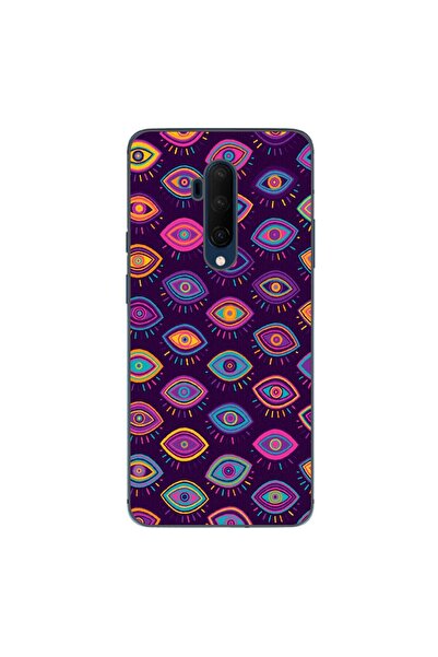 OEM Husa compatibila cu OnePlus 7T Pro Silicon Gel Tpu Model Tribal Eyes