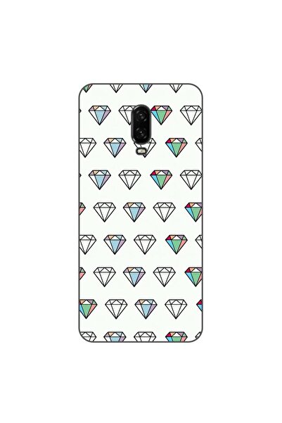 OEM Калъф за OnePlus 6T, силиконов гел TPU, с диамантен десен, прозрачен
