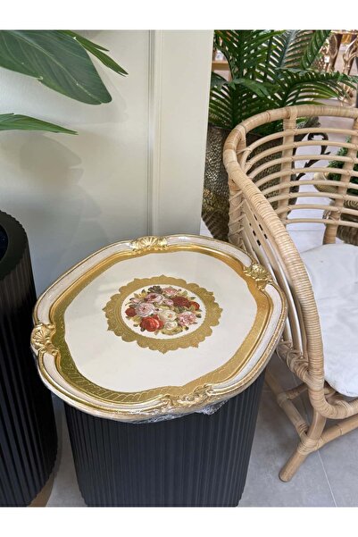 L&M FLORENCE ART صينية خشب الورد المستوردة