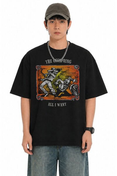 Fuddy Moda Unisex The Offspring All I Want Μπλουζάκι με στάμπα και λαιμόκοψη,...