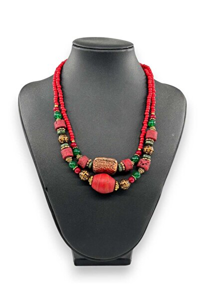 Bozhi Necklace Glass Beads Casual Elegance