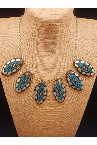 Bozhi Necklace Glass Beads Business Woman Style