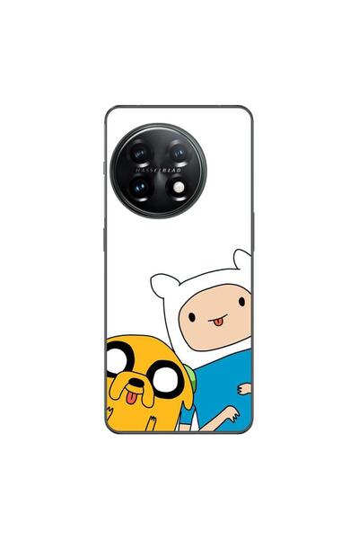 OEM Case compatible with OnePlus 12R Silicon Gel Tpu Model Finn and Jake Tongues
