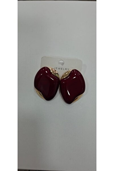 Mf Burgundy Earrings